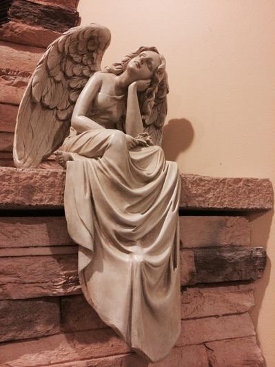 Resting Grace Sitting Angel Sculpture - NG33951 - Design Toscano