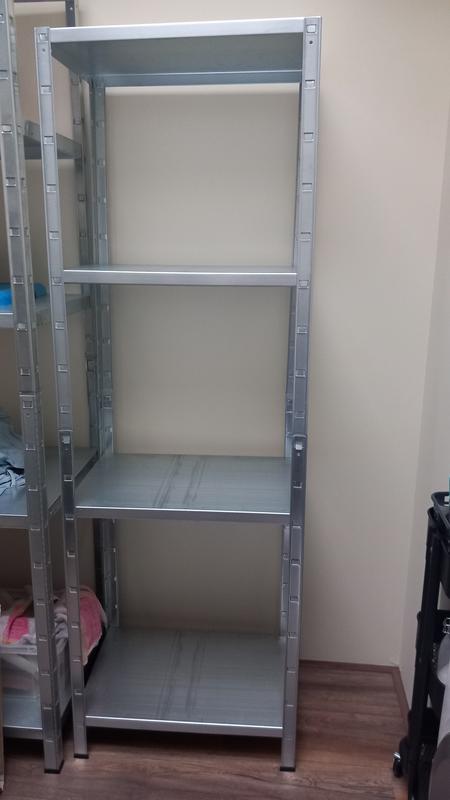 Schulte XXL Rek voor zware belasting, 180 x 160 x 60 cm, metaal, eenvoudige montage door steeksysteem, geen schroeven, verschillende kleuren Eenvoudig 4 Böden verzinkt
