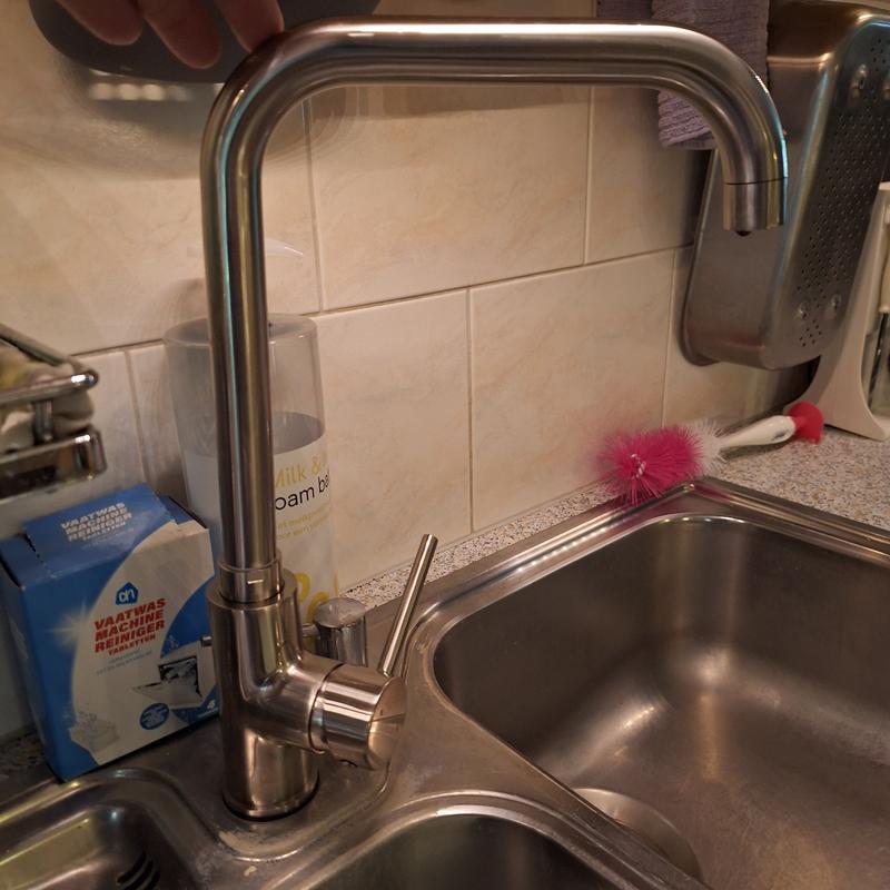 Robinet de cuisine - Nickel brossé - Extractible - Blanc et Noir - Capteur intelligent - Mode
