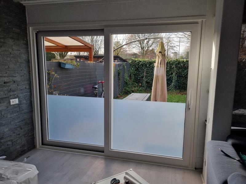 Cinbee Raamfolie, ondoorzichtig, zelfklevend, zichtwerende folie, raam, anti -uv folie, melkglasfolie (30 x 200 cm, mat