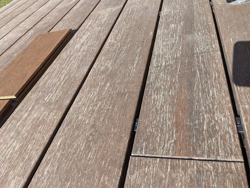 Konsta Terrassendiele Bambus Vollprofil geriffelt/glatt 1860 x 139 x 18 mm  hellbraun - HORNBACH