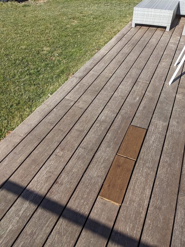 Konsta Terrassendiele Bambus Vollprofil geriffelt/glatt 1860 x 139 x 18 mm  hellbraun - HORNBACH