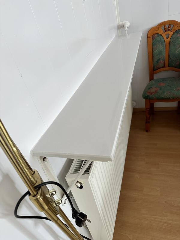 Fensterbank Innen Agglo white 126x25 cm