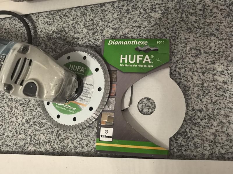 Hufa Fliesen Winkelschleifer Diamanthexe-scheibe 125mm