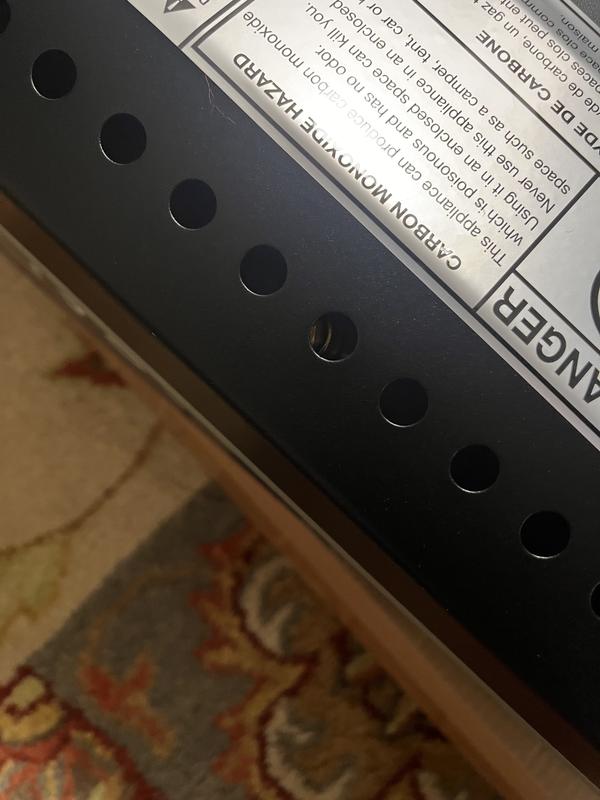 Photo submitted with review of product