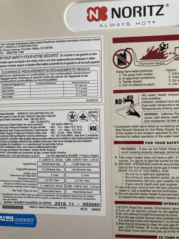 Photo submitted with review of product