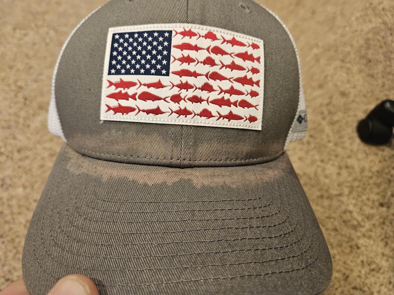 Columbia PFG Fish Flag Mesh Ball Cap