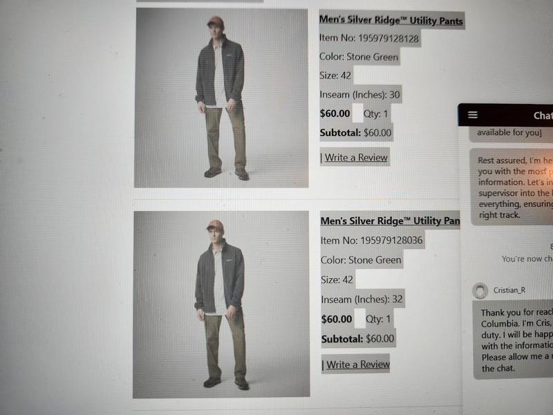 Photo submitted with review of product