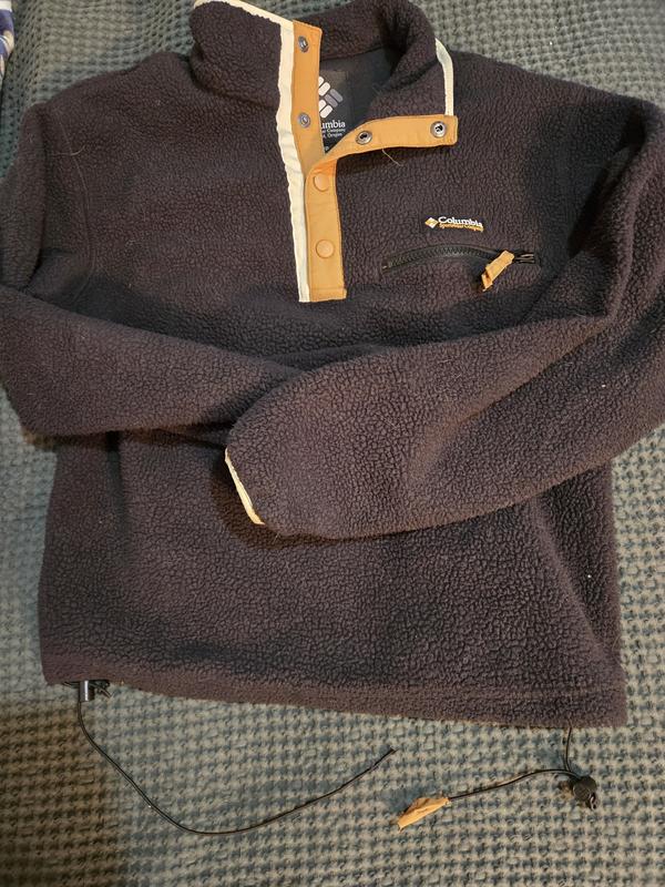 Columbia | Helvetia II Crop 1/2 Snap Fleece - Safari | The Sports Edit