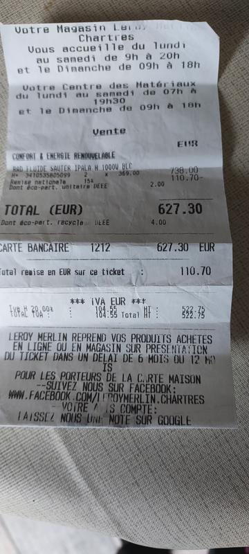 Ouvrir la fenêtre modale de l'avis 1 sur 2