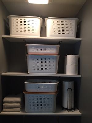 White Nordic Storage Baskets with Handles | The Container Store