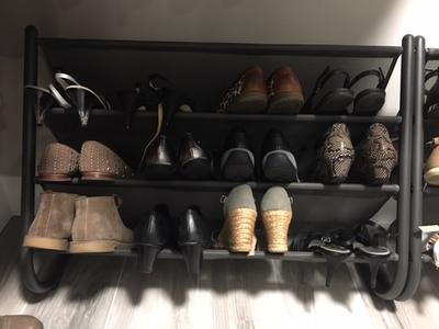 Umbra Charcoal Slant Shoe & Accessory Organizer | The Container Store