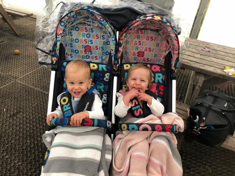 cosatto bro and sis double buggy