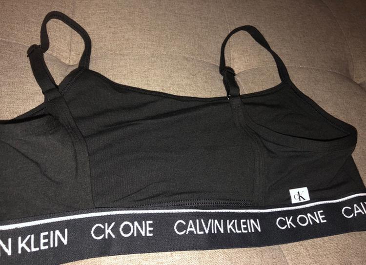 Calvin Klein One Cotton String Bralette Grey