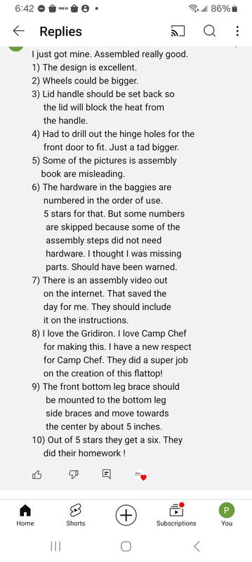 Photo submitted with review of product