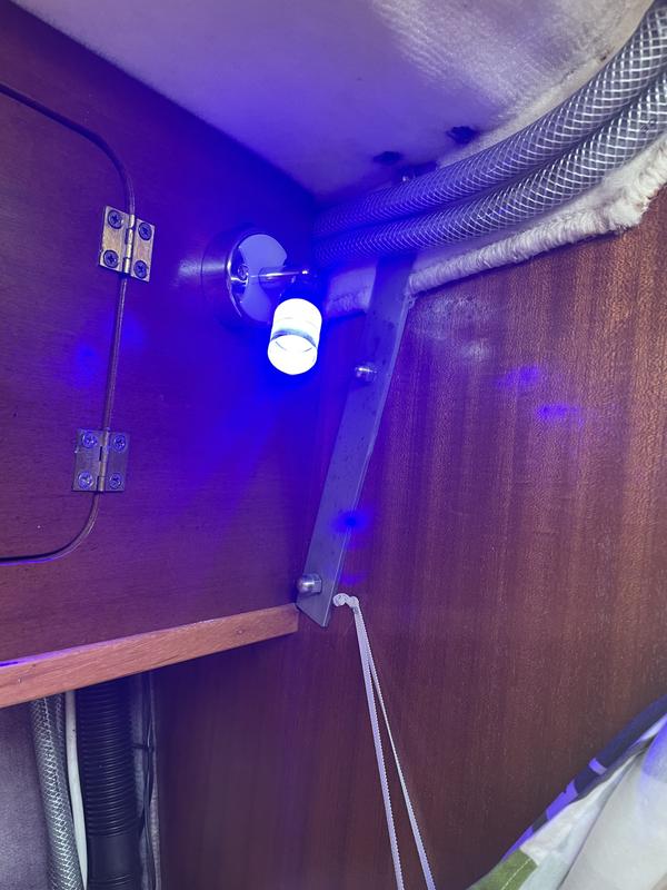 Dimatec LED Reading Lamp Flexi 2, 12V, with USB - Moutere Caravans