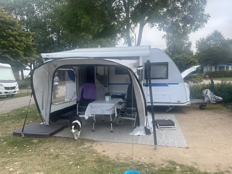 decathlon xl tent Quechua 2 Second Pop Up Sun Shelter – Colour:Picante Viglietti Gestreifte Markise für Outdoor-Spannseil