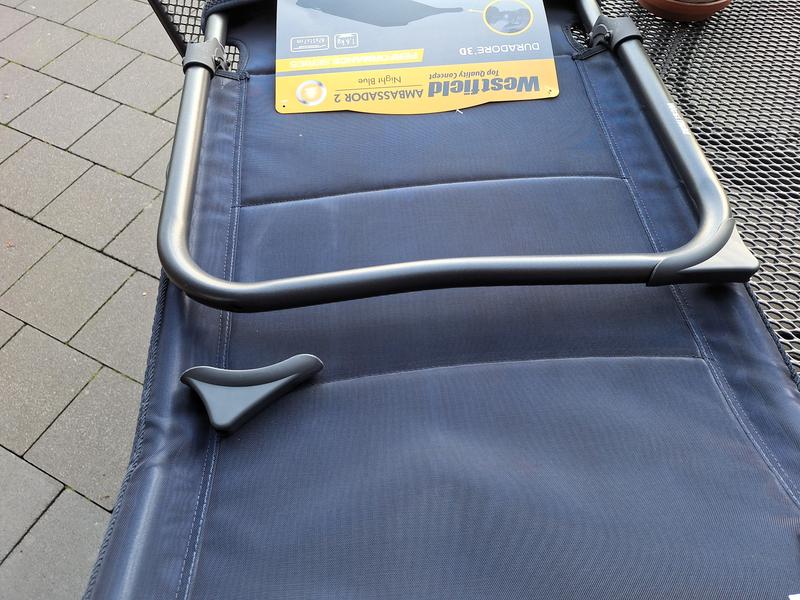 2 Chaises pliantes Westfield + reposes jambes - Équipement caravaning