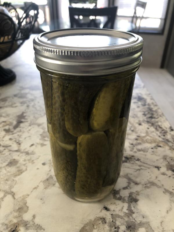 Greater for larger pickles.