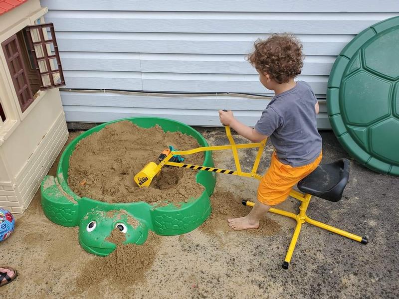 New digger and sand box today!