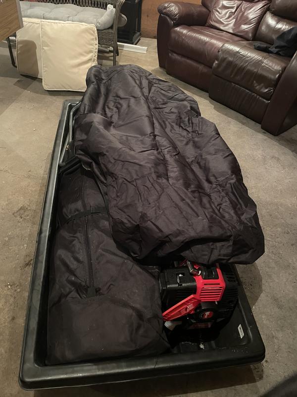 Covers the end of my tent and the auger lol