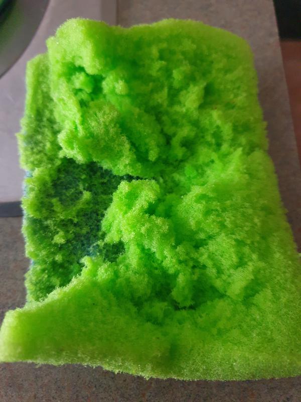 Disintegrating sponge