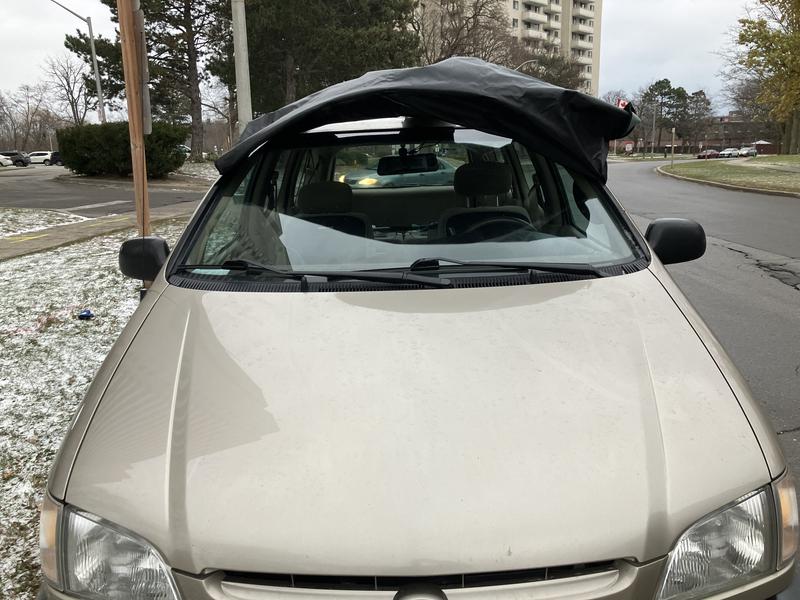 Wind blowing the cover