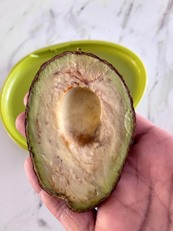 The cut avocado in the storage container for more than 24 hours.