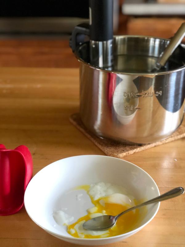 Poached egg test ...perfect and creamy