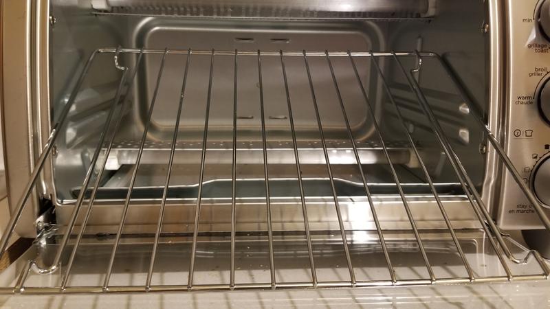 grille qui tombe si elle est installé pour être au centre du four