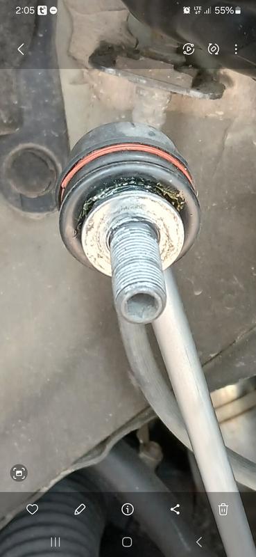 Grease leakage around rubber