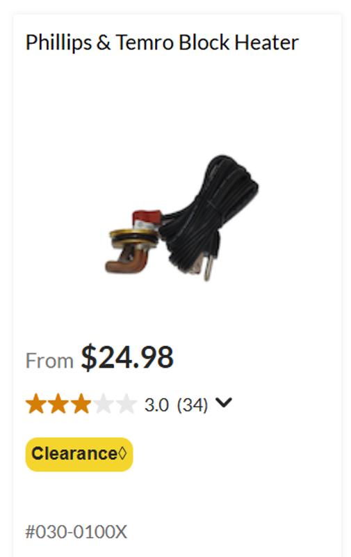 Part Installed, Clearance at 24.98 CAD, sold at 84.99 CAD