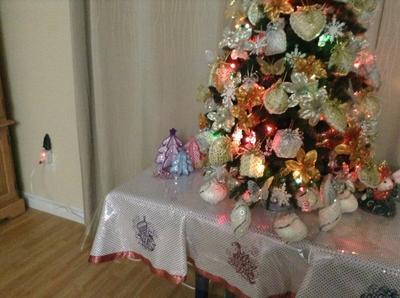 Sapin de Noël avec la rallonge