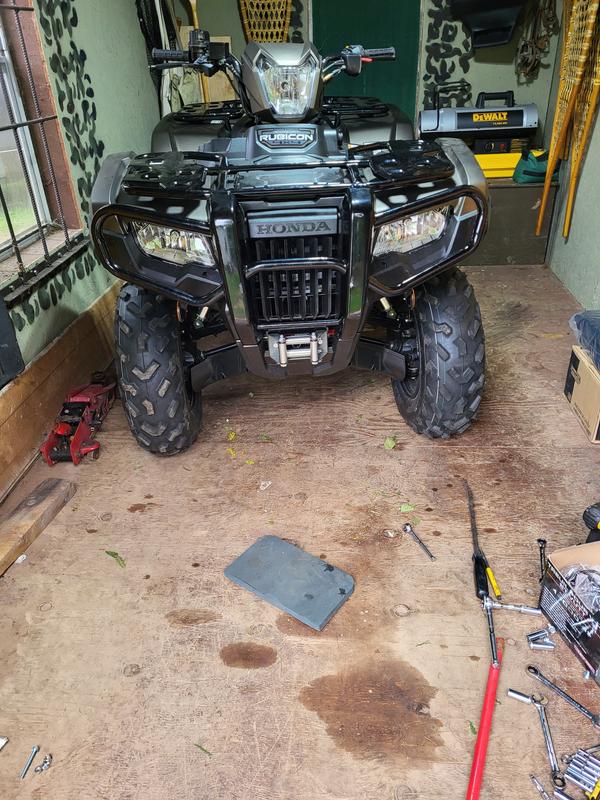 Just fits on my honda rubicon