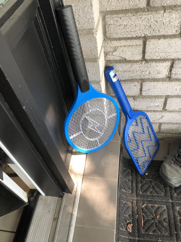 This cheaper bug zapper is much better than its more expensive counterpart. You can hear the zap!