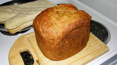 Our first loaf with the Breadman BK1060BC
