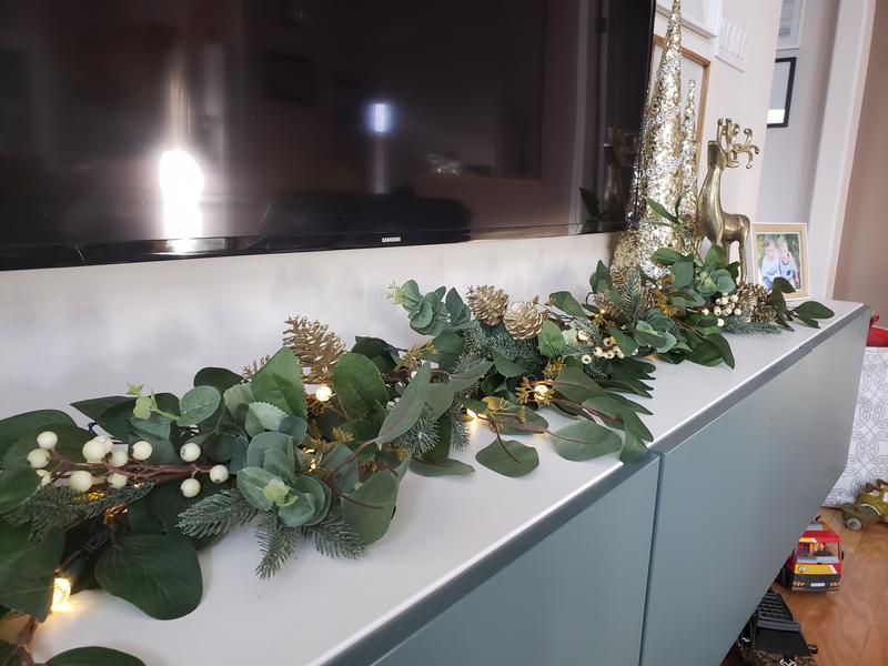 Paired with the eucalyptus Garland from Canadian Tire