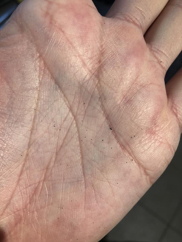 Flakes of shale that have come off in my hand from a picking it up.