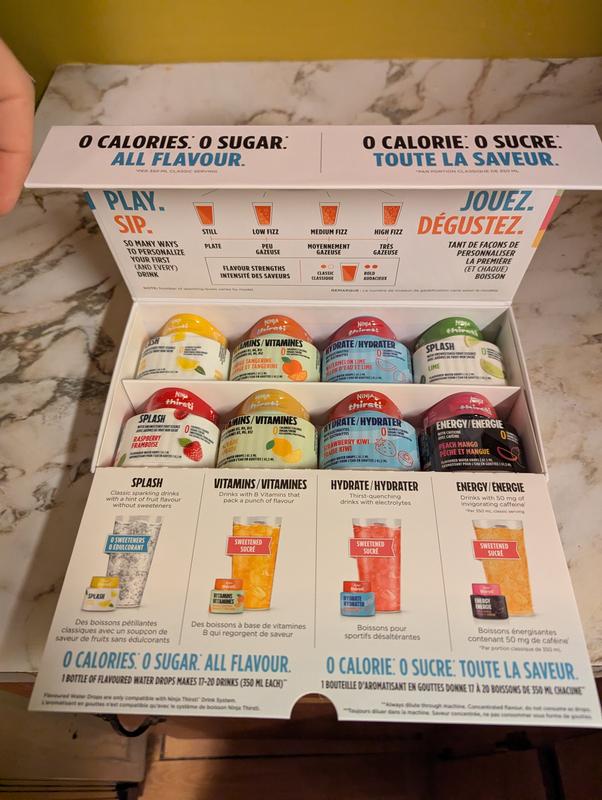 Flavors included with the system