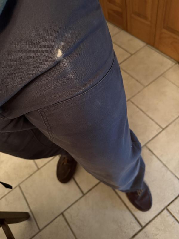 Hole formed in just about 5 months of wear.