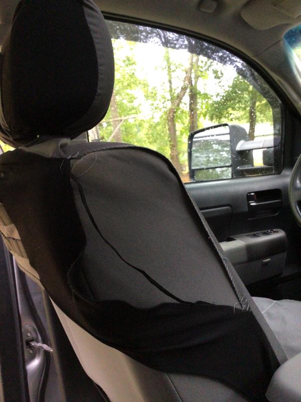 The stitching just burst.