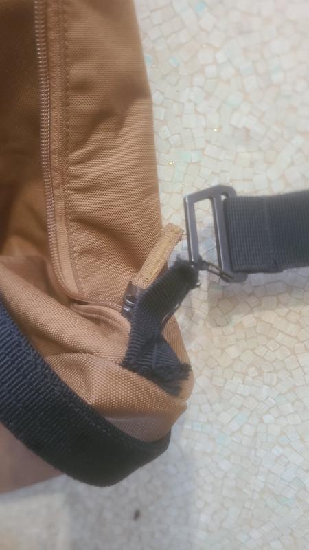 Torn connection point after very light use.