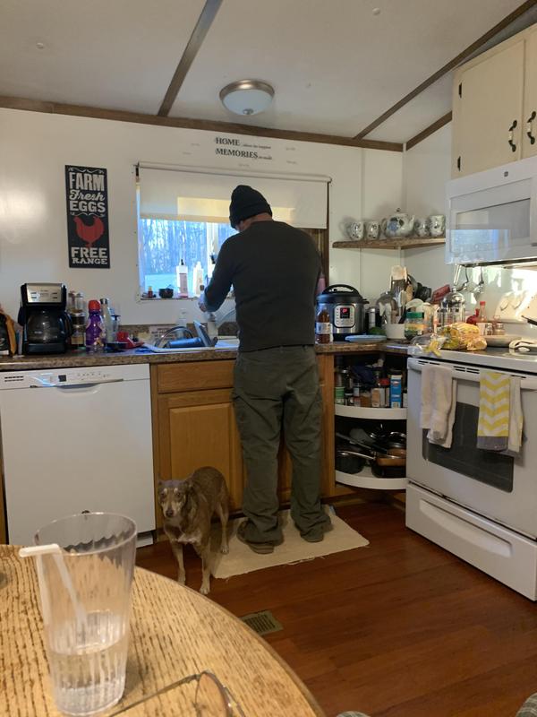 He loves his carhart  flannel lined pants !