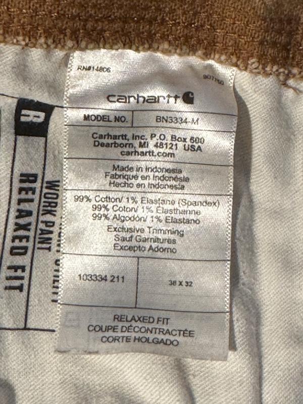 Woven label purchased 12-15-2023 showing same style number