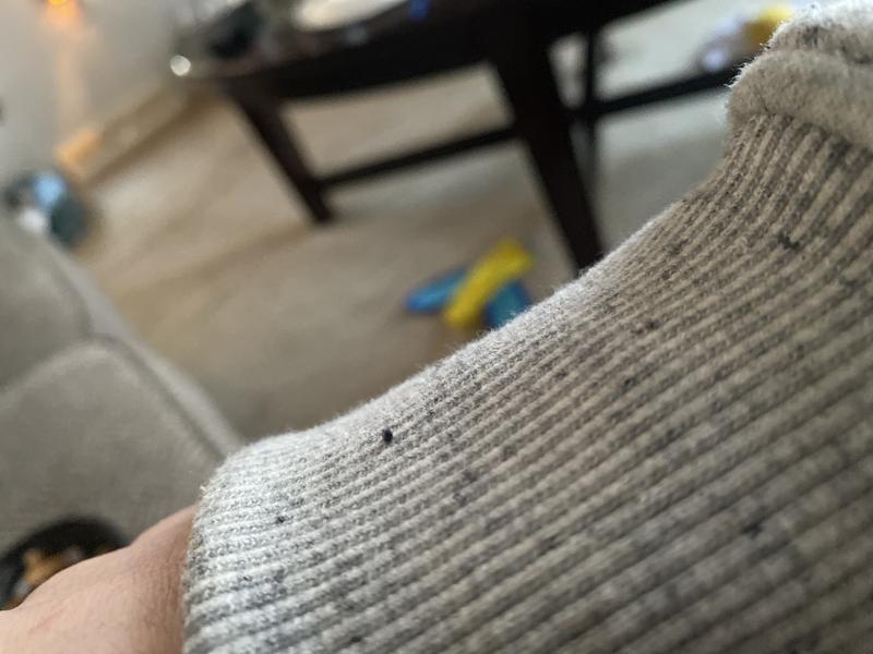 The spackles are actually raised off the fabric.