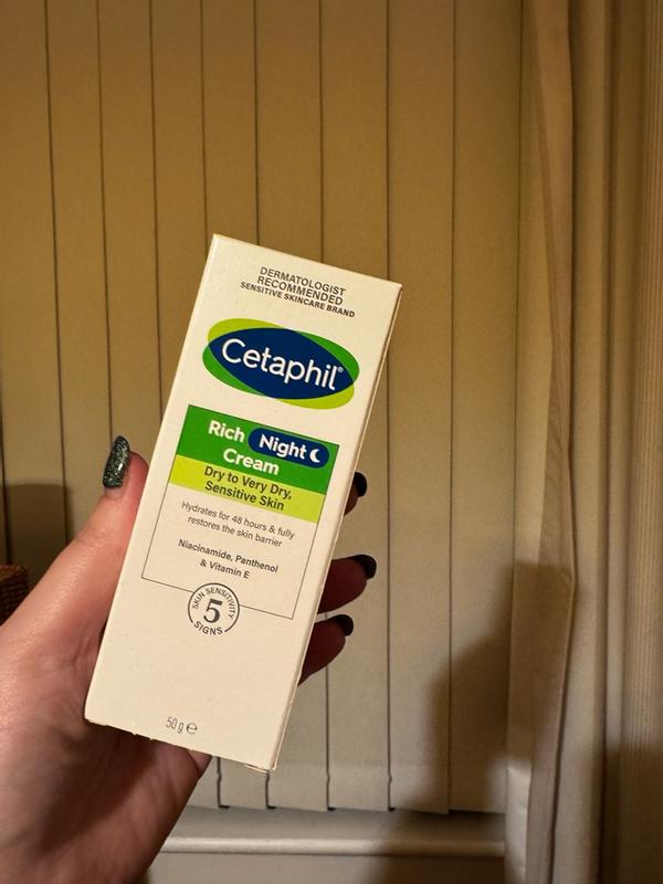 B>Cetaphil</b> <b>Rich</b> <b>Night</b> <b>Cream</b> <b>for Dry</b> <b>to Very</b> <b>Dry</b> <b>Sensitive</b> <b>Skin</b> <b>50g</b