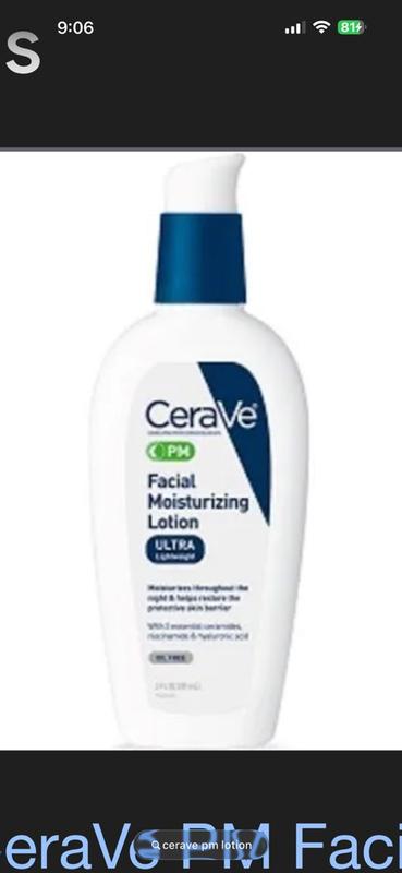CeraVe Facial Moisturizing Lotion PM (3 fl. oz.) | Dermstore