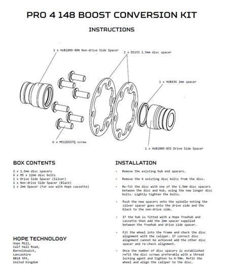 Hope pro 4 online boost hubs