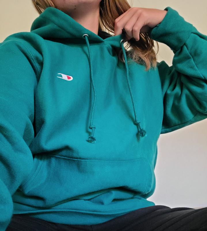 Champion sweater teal xxl best sale