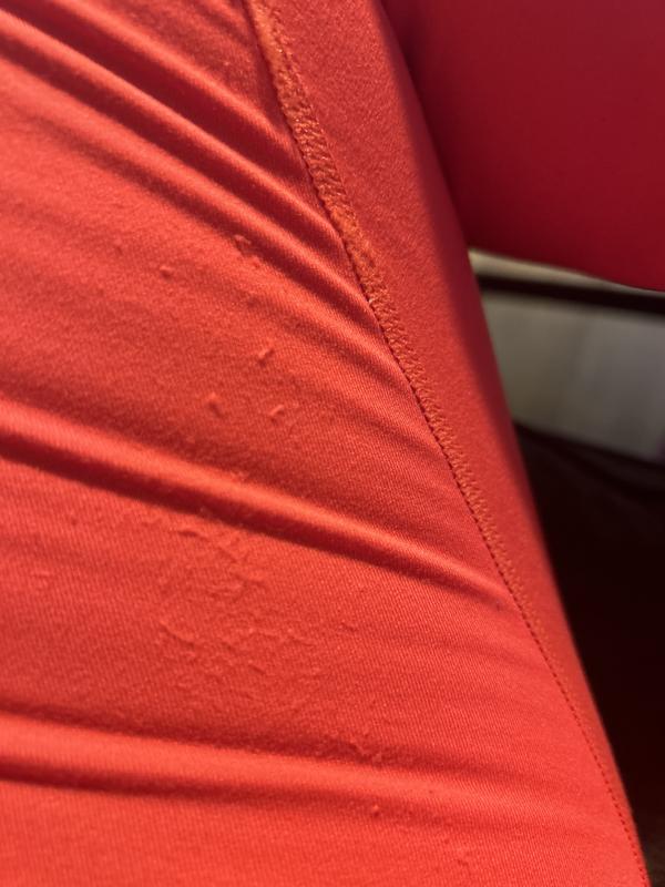 Sensitive fabric is not for a real workout or real